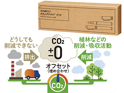 竹製ボールペン #CO2排出権付