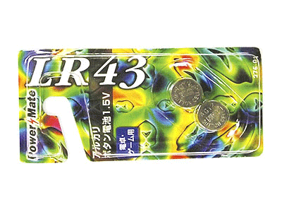 PMアルカリボタン電池2P(LR43)