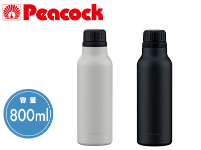 ピーコック魔法瓶 炭酸飲料対応ボトル800ml