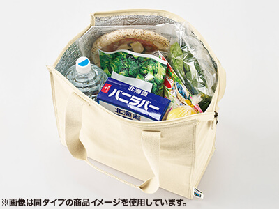 フェアトレードコットンスクエア保冷トートM カラー
