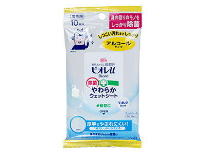 ビオレu 除菌やわらかウェットシート アルコールタイプ(10枚入)