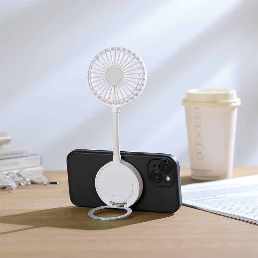 マグネット対応充電式フレキシブルアームファン