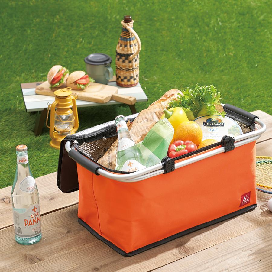 キャンプス 軽量アルミ保冷温バスケット