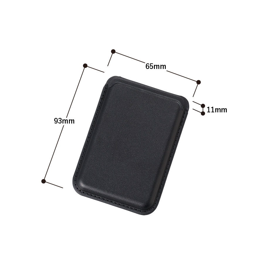 スマホスタンドにもなるマグネット対応カードケース