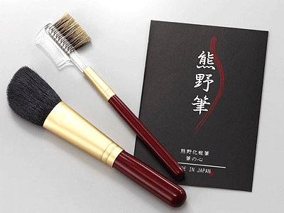 熊野化粧筆ハイライトブラシ&コーム