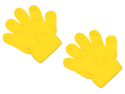 ミニのびのび手袋 黄